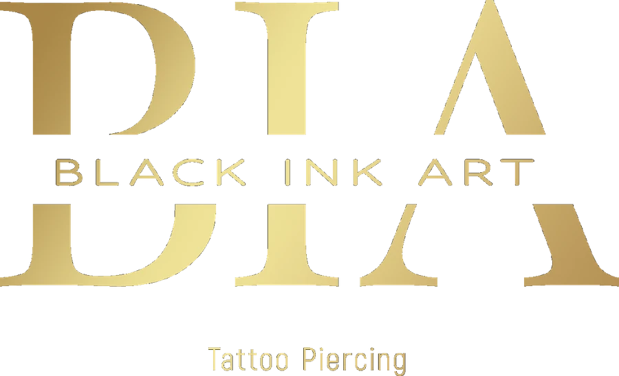 Black Ink Art Tattoo Piercing, Tattoo Piercing