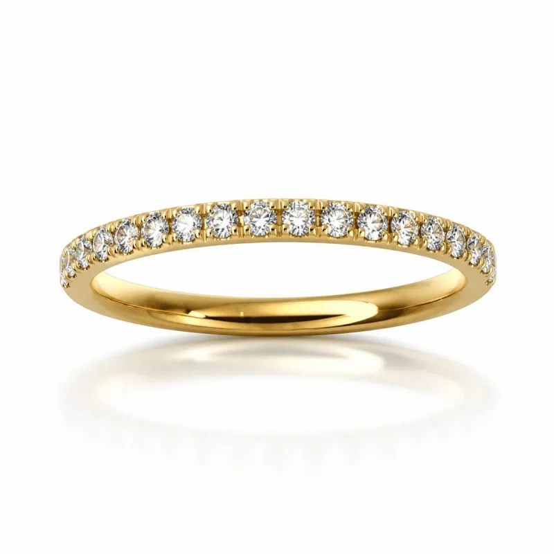 Cerrahi Çelik İnce Taşlı Clicker Halka — gold