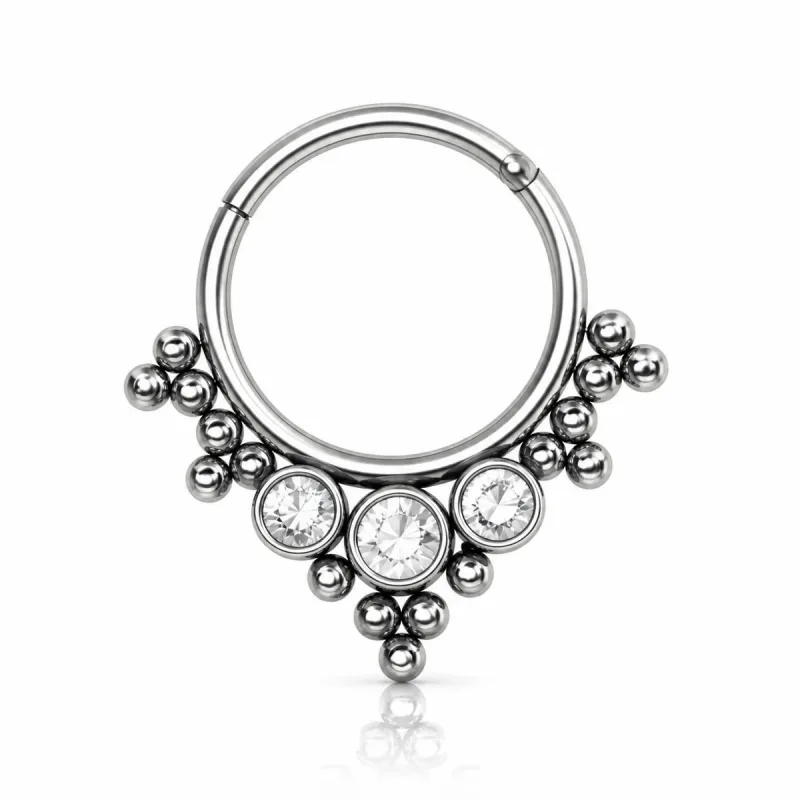 Titanyum Clicker Halka TC016 — silver