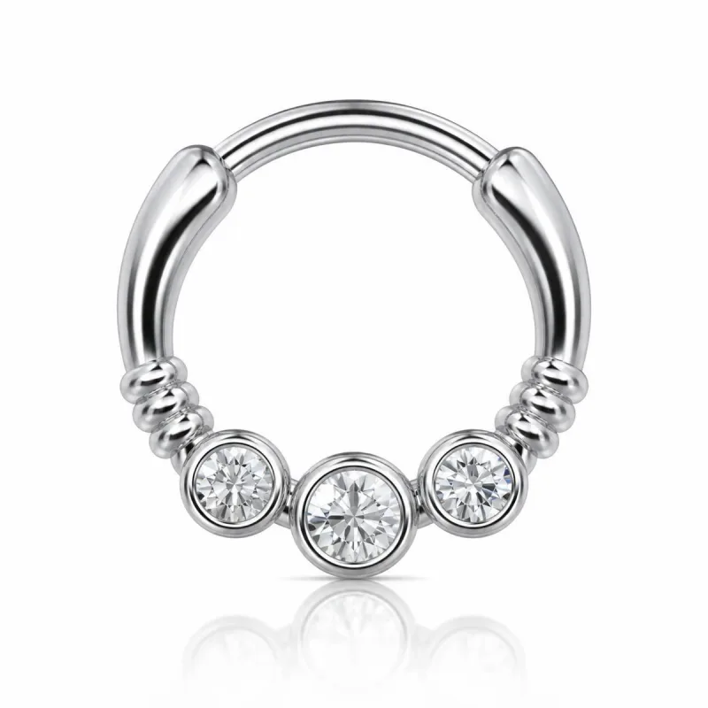 Titanyum Clicker Halka TC017 — silver