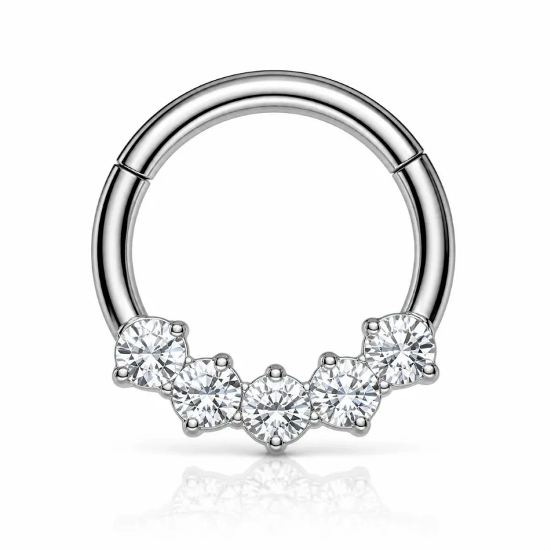 Titanyum Clicker Halka TC019 — silver