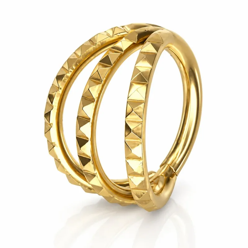 Titanyum Clicker Halka TC023 — gold