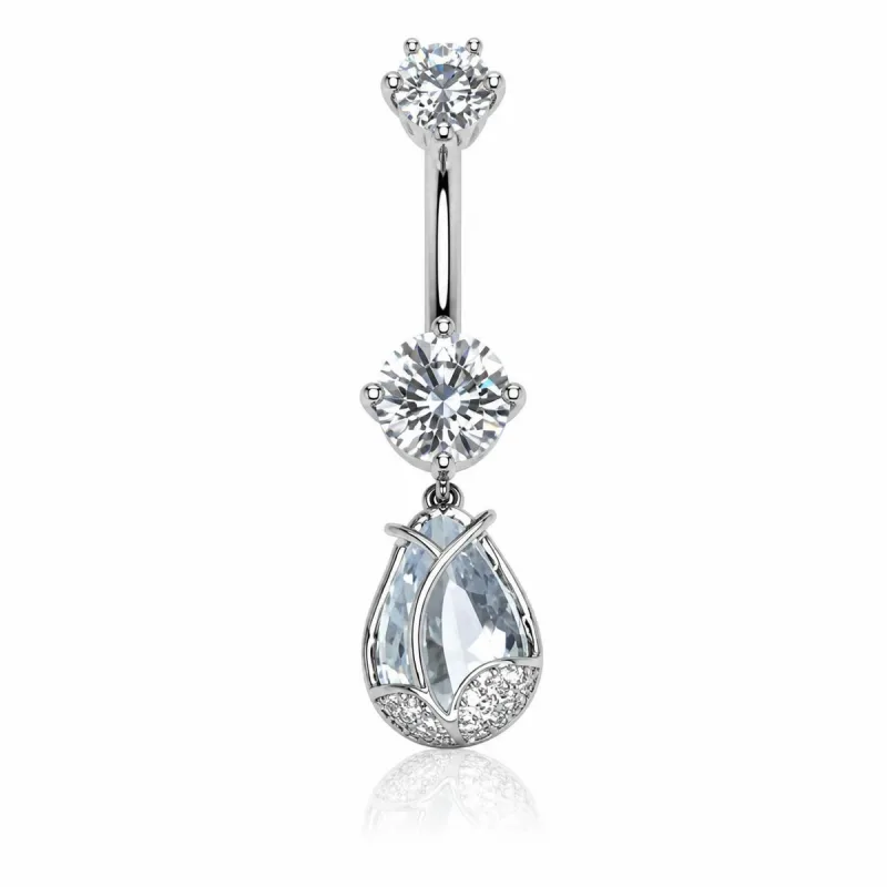 Titanyum Göbek Piercing TG002 — silver