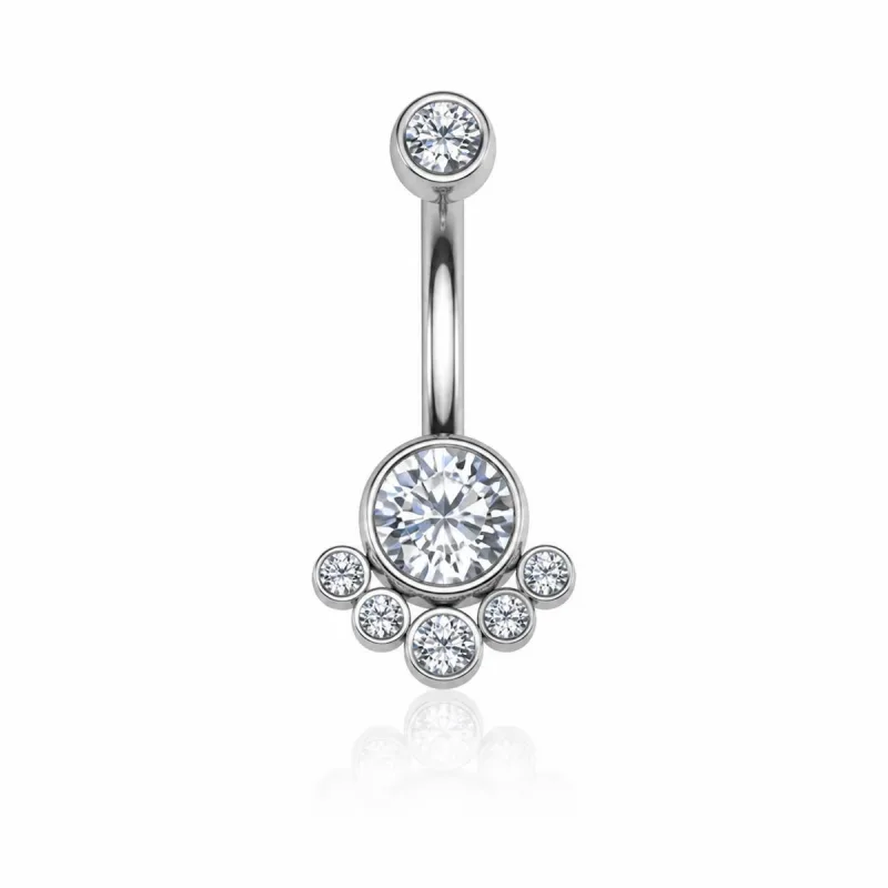Titanyum Göbek Piercing TG003 — silver