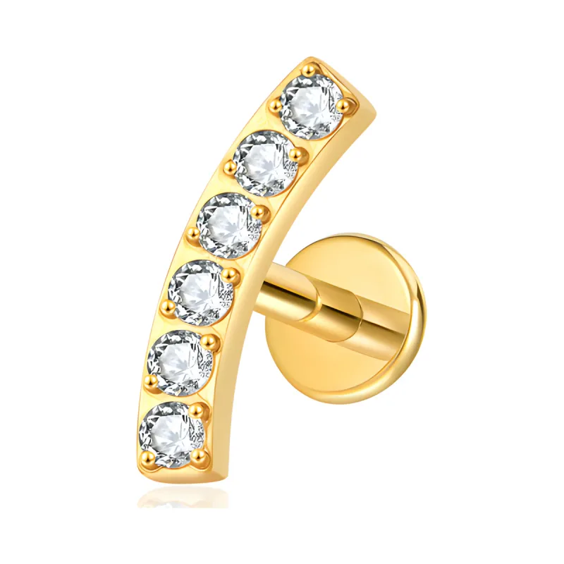 Titanyum Kavis Piercing — gold