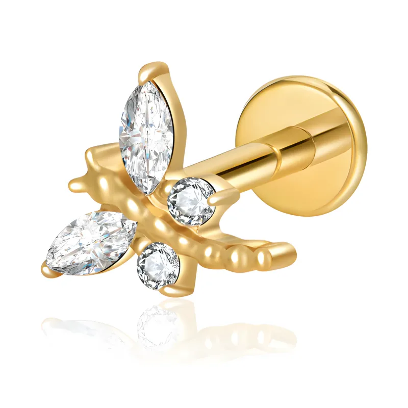 Titanyum Yusufçuk Piercing — gold