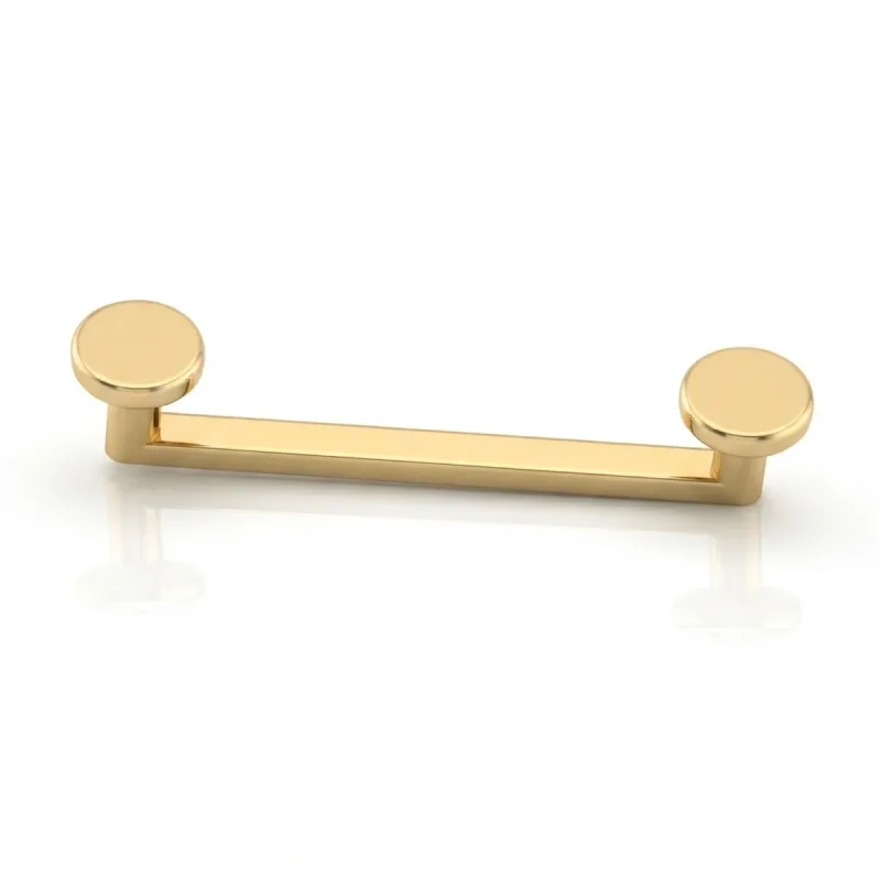 Titanium Flat-Disc Surface Barbell — gold