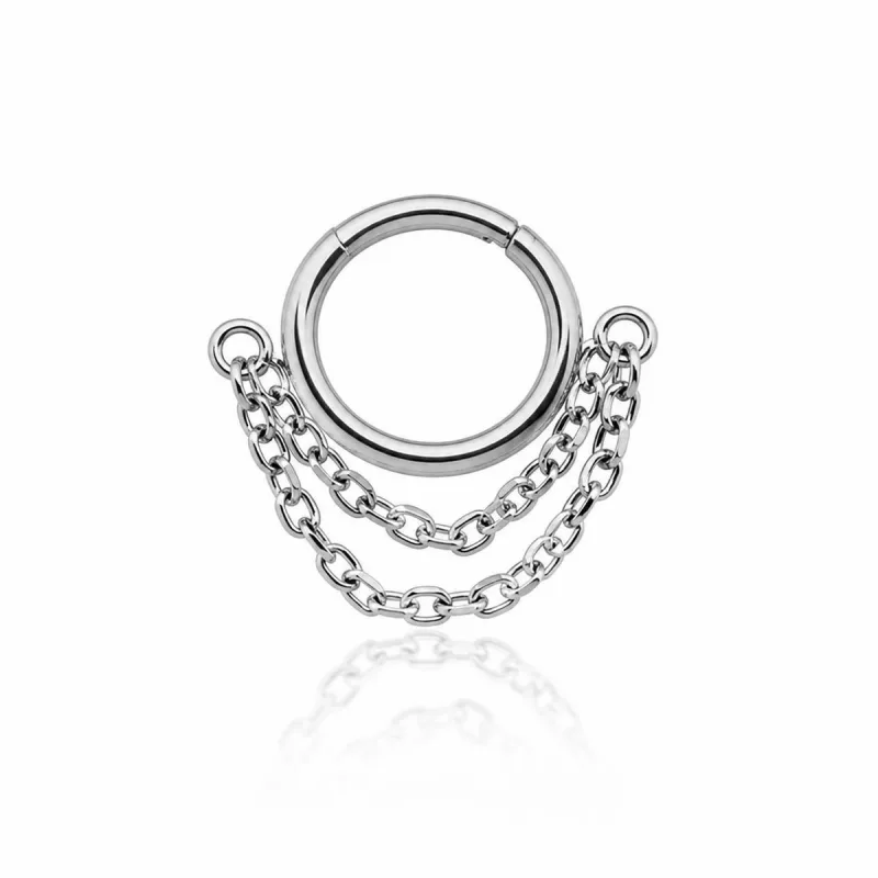 Titanyum Halka Piercing TZ001 — silver
