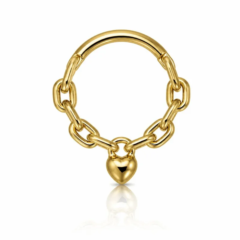 Titanyum Halka Piercing TZ002 — gold