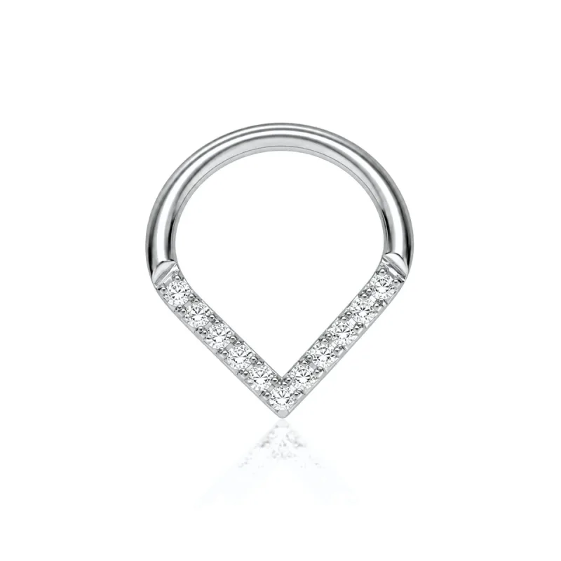 Titanyum Halka Piercing TZ003 — silver