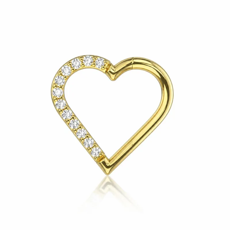 Titanyum Halka Piercing TZ004 — gold